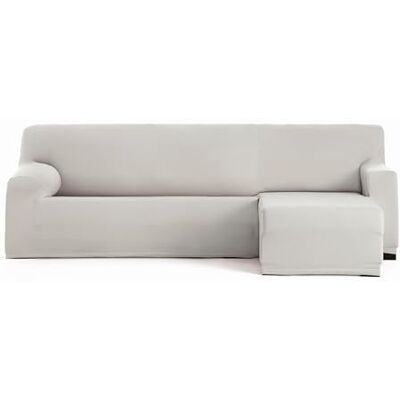 Eysa Funda de sofá bielástica para Chaise Longue con el Brazo Corto Lado Derecho Vista Frontal Color Crudo diseño Harlem Eysa Funda de sofá bielástica para Chaise Longue con el Brazo Corto Lado Derecho Vista Frontal Color Crudo diseño Harlem