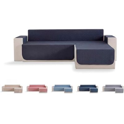 Todocama – Funda Cubre sofá, plazas, Protector de sofás Acolchado de Rombos, Transpirable, fácil de Limpiar, (Gris Oscuro, Chaise Derecho 240cm) Todocama – Funda Cubre sofá, plazas, Protector de sofás Acolchado de Rombos, Transpirable, fácil de Limpiar, (Gris Oscuro, Chaise Derecho 240cm)