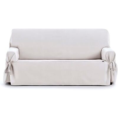 Eysa Funda de sofá Universal Ajustable con Lazos Oriente 3 plazas Color 00/Blanco Eysa Funda de sofá Universal Ajustable con Lazos Oriente 3 plazas Color 00/Blanco