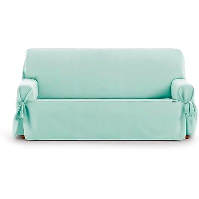 Eysa Funda de sofá Universal Ajustable con Lazos Oriente 3 plazas Color 04/Agua Marina Eysa Funda de sofá Universal Ajustable con Lazos Oriente 3 plazas Color 04/Agua Marina