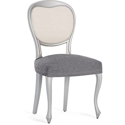 Eysa Funda de Silla sin Respaldo elástica Llion, Pack 2, Color 06 Gris Eysa Funda de Silla sin Respaldo elástica Llion, Pack 2, Color 06 Gris