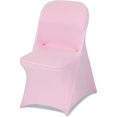 VEVOR Fundas Sillas de Comedor 50 Piezas, Funda para Sillones Elástica de Poliéster y Elastano, para Sillas de hasta 45 x 46 x 77 cm, Tela Suave y Transpirable, para Boda, Fiestas, Banquetes, Rosa VEVOR Fundas Sillas de Comedor 50 Piezas, Funda para Sillones Elástica de Poliéster y Elastano, para Sillas de hasta 45 x 46 x 77 cm, Tela Suave y Transpirable, para Boda, Fiestas, Banquetes, Rosa