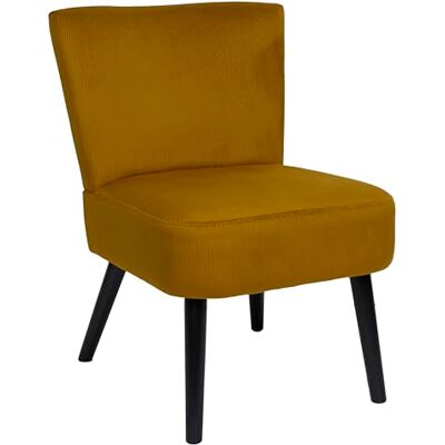 HOME DECO FACTORY Sillón Pera Giulia Diseñado para Salón y Dormitorio Edición Lounge Asiento 45 cm Dimensiones 55 x 76 x 63 cm Color Amarillo Negro HOME DECO FACTORY Sillón Pera Giulia Diseñado para Salón y Dormitorio Edición Lounge Asiento 45 cm Dimensiones 55 x 76 x 63 cm Color Amarillo Negro