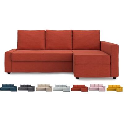 MASTERS OF COVERS Funda Friheten de ajuste cómodo para IKEA Friheten con funda de esquina para diván, funda de sofá cama, funda de repuesto para seccional (naranja) MASTERS OF COVERS Funda Friheten de ajuste cómodo para IKEA Friheten con funda de esquina para diván, funda de sofá cama, funda de repuesto para seccional (naranja)