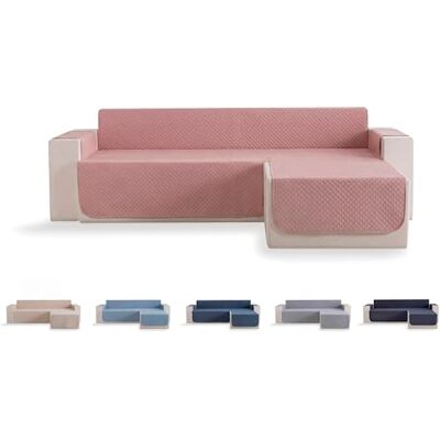 Todocama – Funda Cubre sofá, plazas, Protector de sofás Acolchado de Rombos, Transpirable, fácil de Limpiar, (Rosa, Chaise Derecho 240cm) Todocama – Funda Cubre sofá, plazas, Protector de sofás Acolchado de Rombos, Transpirable, fácil de Limpiar, (Rosa, Chaise Derecho 240cm)