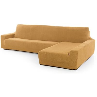 FAVERTI ® Funda Super Elástica Chaise Longue Brazo Largo Derecho (Visto de Frente) Modelo NOVELE Amarillo Protector de Calidad de Tejido Jacquard Tacto algodón FAVERTI ® Funda Super Elástica Chaise Longue Brazo Largo Derecho (Visto de Frente) Modelo NOVELE Amarillo Protector de Calidad de Tejido Jacquard Tacto algodón