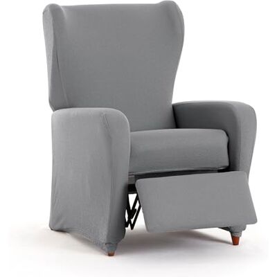 Eysa Funda de sofá bielástica para sillón Relax Color Gris diseño Harlem Eysa Funda de sofá bielástica para sillón Relax Color Gris diseño Harlem
