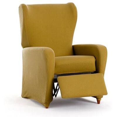 Eysa Funda de sofá bielástica para sillón Relax Color Mostaza diseño Harlem Eysa Funda de sofá bielástica para sillón Relax Color Mostaza diseño Harlem