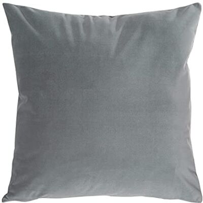 Eurofirany Funda de cojín Aterciopelada Kristi, Fundas para Cojines, Almohada Decorativa Sofa, 1 Unidad, 45 x 45 cm (Acero) Eurofirany Funda de cojín Aterciopelada Kristi, Fundas para Cojines, Almohada Decorativa Sofa, 1 Unidad, 45 x 45 cm (Acero)