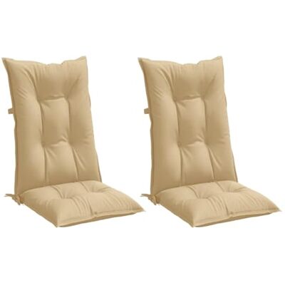vidaXL - High-back cushions 2 pcs - Melange Beige - 120x50x7 cm - Cojines vidaXL - High-back cushions 2 pcs - Melange Beige - 120x50x7 cm - Cojines