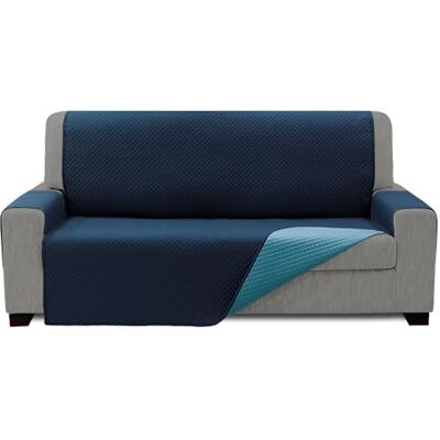 ECOMMERC3 Funda Sofá Tamaño 4 Plazas Efecto Sofá Nuevo Funda Sofá Color Marino-Turquesa Fácil Instalación Ajuste ECOMMERC3 Funda Sofá Tamaño 4 Plazas Efecto Sofá Nuevo Funda Sofá Color Marino-Turquesa Fácil Instalación Ajuste