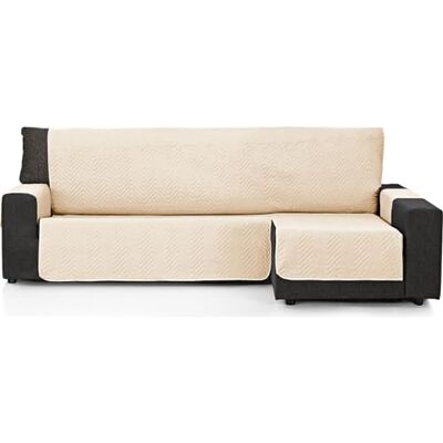 ECOMMERC3 Funda para Sofá Chaise Long 240 cm Validó para Chaise Long Brazo Derecho y Izquierdo Funda Sofá Chaise Long Ajustable Color Beige ECOMMERC3 Funda para Sofá Chaise Long 240 cm Validó para Chaise Long Brazo Derecho y Izquierdo Funda Sofá Chaise Long Ajustable Color Beige