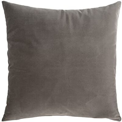 Eurofirany Funda de cojín Aterciopelada Kristi, 1 Unidad, 45 x 45 cm, Color marrón Oscuro Eurofirany Funda de cojín Aterciopelada Kristi, 1 Unidad, 45 x 45 cm, Color marrón Oscuro