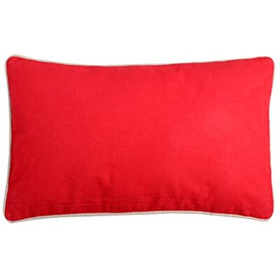 Stof Lovely Casa Cojín, Uni, Rojo/Lin, 1 Unité (Lot de 1) Stof Lovely Casa Cojín, Uni, Rojo/Lin, 1 Unité (Lot de 1)