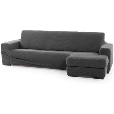 SOFASKINS ® Funda para Chaise Longue superelástica, Funda de sofá con reposabrazos Corto Derecho, Transpirable, cómoda y Duradera, Dimensiones compatibles del sofá (210-340 cm), Color Gris Oscuro SOFASKINS ® Funda para Chaise Longue superelástica, Funda de sofá con reposabrazos Corto Derecho, Transpirable, cómoda y Duradera, Dimensiones compatibles del sofá (210-340 cm), Color Gris Oscuro