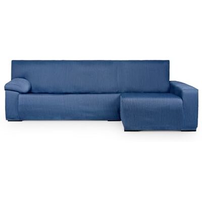 Eysa Luz Funda de sofá para Chaise Longue con el Brazo Largo Lado Derecho Vista Frontal Color Azul Eysa Luz Funda de sofá para Chaise Longue con el Brazo Largo Lado Derecho Vista Frontal Color Azul