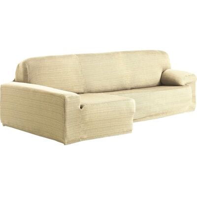 ECOMMERC3 Funda Sofá Chaise Longue Brazo Largo Izquierda Elástica de Jacquard – Funda Sofá ChaiseLongue Color Crudo Ajuste Universal con Espumas de Sujeción y Gomas Antideslizantes ECOMMERC3 Funda Sofá Chaise Longue Brazo Largo Izquierda Elástica de Jacquard – Funda Sofá ChaiseLongue Color Crudo Ajuste Universal con Espumas de Sujeción y Gomas Antideslizantes