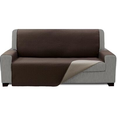 ECOMMERC3 Funda Sofá Tamaño 2 Plazas Efecto Sofá Nuevo Funda Sofá Color Marron-Beig Fácil Instalación Ajuste ECOMMERC3 Funda Sofá Tamaño 2 Plazas Efecto Sofá Nuevo Funda Sofá Color Marron-Beig Fácil Instalación Ajuste