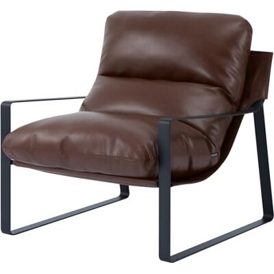 VEVOR Sillón de Acento, Sillón Tapizado 80 x 75 x 82 cm con Acolchado de Espuma Suave, Estructura de Metal y Cojín Extraíble, para Sala de Estar, Dormitorio, Sala de Lectura y Oficina, Marrón VEVOR Sillón de Acento, Sillón Tapizado 80 x 75 x 82 cm con Acolchado de Espuma Suave, Estructura de Metal y Cojín Extraíble, para Sala de Estar, Dormitorio, Sala de Lectura y Oficina, Marrón