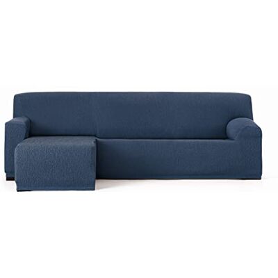 Eysa Funda Chaise Longue elástica Llion Color 03 Azul, Brazo Corto Izquierda Vista Frontal Eysa Funda Chaise Longue elástica Llion Color 03 Azul, Brazo Corto Izquierda Vista Frontal