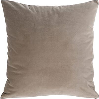 Eurofirany Velvet Kristi Funda de cojín para sofá, 1 Unidad, 45 x 45 cm, Color marrón Claro Eurofirany Velvet Kristi Funda de cojín para sofá, 1 Unidad, 45 x 45 cm, Color marrón Claro