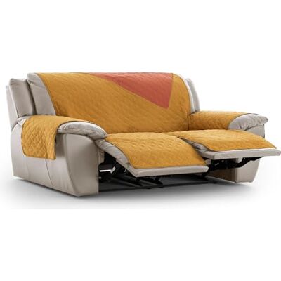 ECOMMERC3 Funda Sillón Relax 3x2 Acolchada y Reversible Funda Sillón Relax Mostaza Protector de Sofá Ajustable, Confort Extra y Diseño Elegante ECOMMERC3 Funda Sillón Relax 3x2 Acolchada y Reversible Funda Sillón Relax Mostaza Protector de Sofá Ajustable, Confort Extra y Diseño Elegante