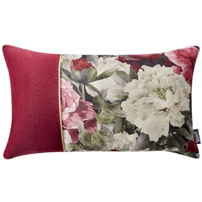 room99 Funda de cojín Decorativa de 30 x 50 cm, diseño astético, Moderno, para Dormitorio, salón, Terciopelo, Rojo Oscuro room99 Funda de cojín Decorativa de 30 x 50 cm, diseño astético, Moderno, para Dormitorio, salón, Terciopelo, Rojo Oscuro