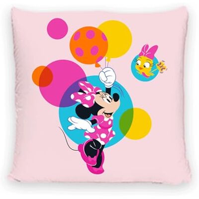 Disney Home Minnie Mouse – Cojín Decorativo con Relleno y Cremallera – 40 x 40 cm – Cojín con Relleno, Gran cojín Decorativo para sofá, salón, Dormitorio – Suave cojín Disney Home Minnie Mouse – Cojín Decorativo con Relleno y Cremallera – 40 x 40 cm – Cojín con Relleno, Gran cojín Decorativo para sofá, salón, Dormitorio – Suave cojín