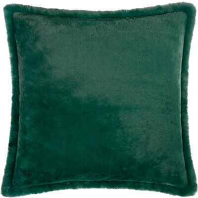 furn. Funda de cojín de Piel sintética Kallu: cojín Decorativo Suave y Esponjoso con Borde Oxford (Verde Aguja 45x45cm) furn. Funda de cojín de Piel sintética Kallu: cojín Decorativo Suave y Esponjoso con Borde Oxford (Verde Aguja 45x45cm)