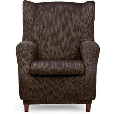 Eysa Luz Funda de sofá elástica para sillón orejero Color marrón Eysa Luz Funda de sofá elástica para sillón orejero Color marrón