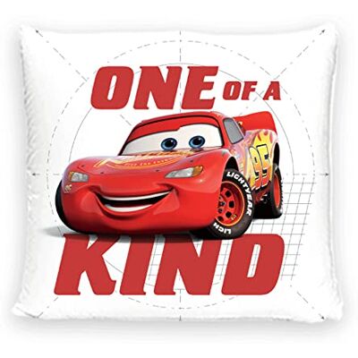 Disney Home Cars – Cojín Decorativo con Relleno y Cremallera – 40 x 40 cm – Cojín con Relleno, Gran cojín Decorativo para sofá, salón, Dormitorio – Suave cojín Disney Home Cars – Cojín Decorativo con Relleno y Cremallera – 40 x 40 cm – Cojín con Relleno, Gran cojín Decorativo para sofá, salón, Dormitorio – Suave cojín