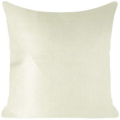 Eurofirany Fundas de cojín Brillantes para sofá, Juego de 2 Unidades, Color Crema y Plateado, 45 x 45 cm Eurofirany Fundas de cojín Brillantes para sofá, Juego de 2 Unidades, Color Crema y Plateado, 45 x 45 cm