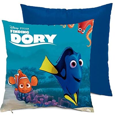 Disney ARDITEX Dory Cojín, Poliéster, Azul, 35x35x15 cm, 12 Unidades Disney ARDITEX Dory Cojín, Poliéster, Azul, 35x35x15 cm, 12 Unidades
