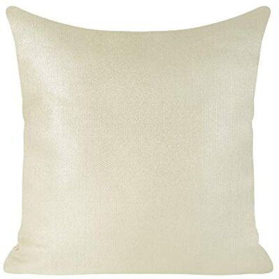 Eurofirany Fundas de cojín Brillantes para sofá, 2 Unidades, Color Beige y Plateado, 45 x 45 cm Eurofirany Fundas de cojín Brillantes para sofá, 2 Unidades, Color Beige y Plateado, 45 x 45 cm