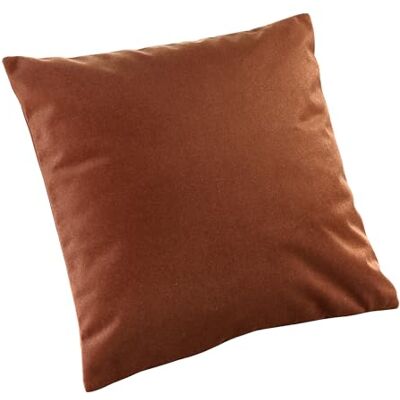 Linder Cojín de Piel de melocotón, Color marrón Caoba, Acabado con Cremallera sin Ribetes – 100% poliéster – Colección Baltic – Color Liso – Efecto Aterciopelado Linder Cojín de Piel de melocotón, Color marrón Caoba, Acabado con Cremallera sin Ribetes – 100% poliéster – Colección Baltic – Color Liso – Efecto Aterciopelado