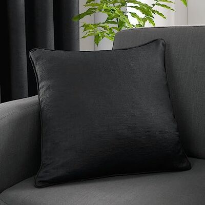 Fusion Strata Cojín Relleno Tejido 43 x 43 cm en Negro Fusion Strata Cojín Relleno Tejido 43 x 43 cm en Negro