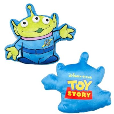 Disney Cojín con Forma Oficial Toy Story Súper Suave Diseño “Explore” Cojín con Forma de Alien decoración del Dormitorio o Sala de Estar 37 × 43 cm Azul Disney Cojín con Forma Oficial Toy Story Súper Suave Diseño “Explore” Cojín con Forma de Alien decoración del Dormitorio o Sala de Estar 37 × 43 cm Azul