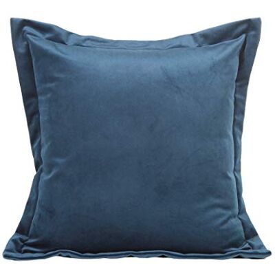 Eurofirany Fundas de cojín, Fundas de sofá, Fundas de cojín Decorativas, Pack Doble, Juego de 2 Fundas de Almohada, Cojines Decorativos, Azul, 45 x 45 cm, 2 Eurofirany Fundas de cojín, Fundas de sofá, Fundas de cojín Decorativas, Pack Doble, Juego de 2 Fundas de Almohada, Cojines Decorativos, Azul, 45 x 45 cm, 2