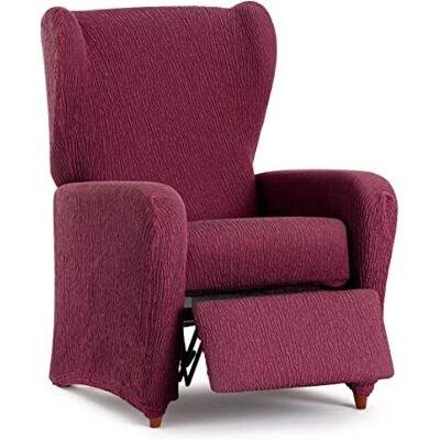 Eysa Llion Funda de sillón elástica para sillón Relax de 60-75cm (Medida Respaldo), Color Burdeos. Eysa Llion Funda de sillón elástica para sillón Relax de 60-75cm (Medida Respaldo), Color Burdeos.