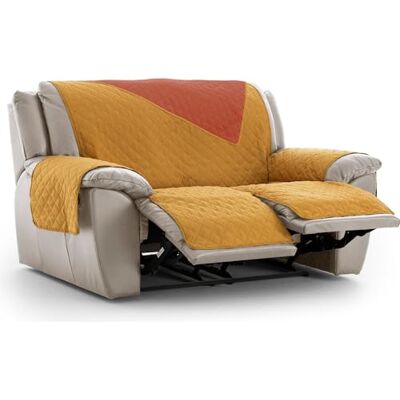 ECOMMERC3 Funda Sillón Relax 2x2 Acolchada y Reversible Funda Sillón Relax Mostaza Protector de Sofá Ajustable, Confort Extra y Diseño Elegante ECOMMERC3 Funda Sillón Relax 2x2 Acolchada y Reversible Funda Sillón Relax Mostaza Protector de Sofá Ajustable, Confort Extra y Diseño Elegante