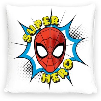 Disney Cojín Decorativo Home Spiderman con Relleno y Cremallera 40x40 cm Cojín de Mano con Relleno, Ideal para sofá, sillón, Sala de Estar y Dormitorio Cojín Suave y Mullido Disney Cojín Decorativo Home Spiderman con Relleno y Cremallera 40x40 cm Cojín de Mano con Relleno, Ideal para sofá, sillón, Sala de Estar y Dormitorio Cojín Suave y Mullido