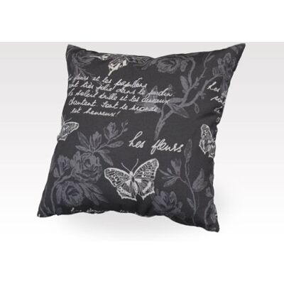 Angerer Cojín del sofá clásico de 40 x 40 cm diseño de la Mariposa, Gris Angerer Cojín del sofá clásico de 40 x 40 cm diseño de la Mariposa, Gris