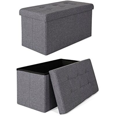 tavora Taburete en Lino, 76x38x38 cm Gris tavora Taburete en Lino, 76x38x38 cm Gris