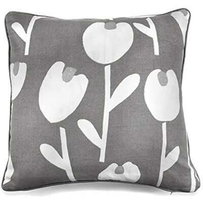 Fusion Alabar – Cojín Relleno 100% algodón, 43 x 43 cm, Color Gris Fusion Alabar – Cojín Relleno 100% algodón, 43 x 43 cm, Color Gris