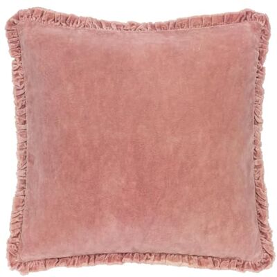 Yard furn Bertie Terciopelo De Algodón Lavado Cojín Relleno De Poliéster – Terciopelo Suave Estilo Relajado Cojín Decorativo (Palo De Rosa – 45x45cm) Yard furn Bertie Terciopelo De Algodón Lavado Cojín Relleno De Poliéster – Terciopelo Suave Estilo Relajado Cojín Decorativo (Palo De Rosa – 45x45cm)