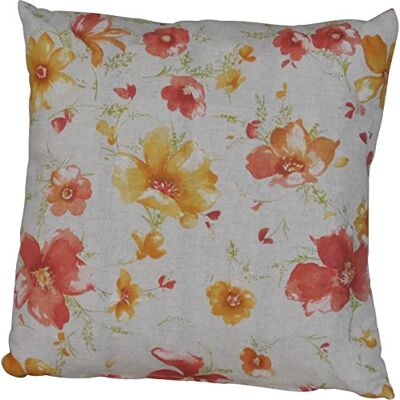 Angerer Cojín Decorativo para sofá, Fabricado en Alemania, con Funda extraíble (Beige-Naranja-Amarillo Floral) Angerer Cojín Decorativo para sofá, Fabricado en Alemania, con Funda extraíble (Beige-Naranja-Amarillo Floral)