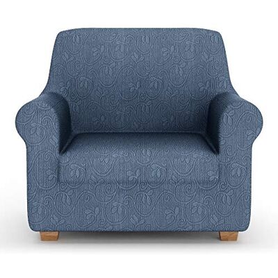 PETTI ARTIGIANI ITALIANI – Funda para sofá, Funda elástica para sofá, Funda para sillón, Azul, Tejido Jacquard, 100% Fabricado en Italia PETTI ARTIGIANI ITALIANI – Funda para sofá, Funda elástica para sofá, Funda para sillón, Azul, Tejido Jacquard, 100% Fabricado en Italia
