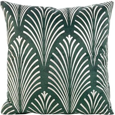 Eurofirany Elegante Funda de cojín de Terciopelo con Estampado, 45 x 45 cm, Funda de cojín de Terciopelo Suave, diseño de libélula, Abeja, abejorro, Hojas de Loto Eurofirany Elegante Funda de cojín de Terciopelo con Estampado, 45 x 45 cm, Funda de cojín de Terciopelo Suave, diseño de libélula, Abeja, abejorro, Hojas de Loto