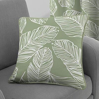 Fusion Matteo Funda de cojín 100% algodón 43 x 43 cm en Verde Fusion Matteo Funda de cojín 100% algodón 43 x 43 cm en Verde