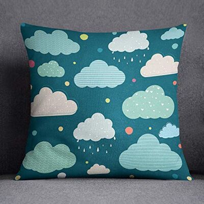 Questo Casa Funda de cojín Decorativa, Funda de cojín, decoración del hogar, para sofá, cafetería, tamaño: 45 x 45 cm, diseñada y Fabricada en Türkiye Questo Casa Funda de cojín Decorativa, Funda de cojín, decoración del hogar, para sofá, cafetería, tamaño: 45 x 45 cm, diseñada y Fabricada en Türkiye